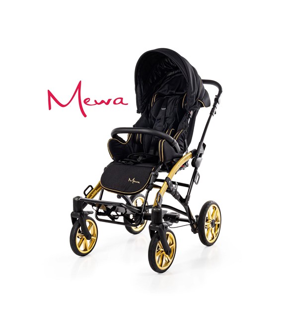 Mewa stroller (black-gold)