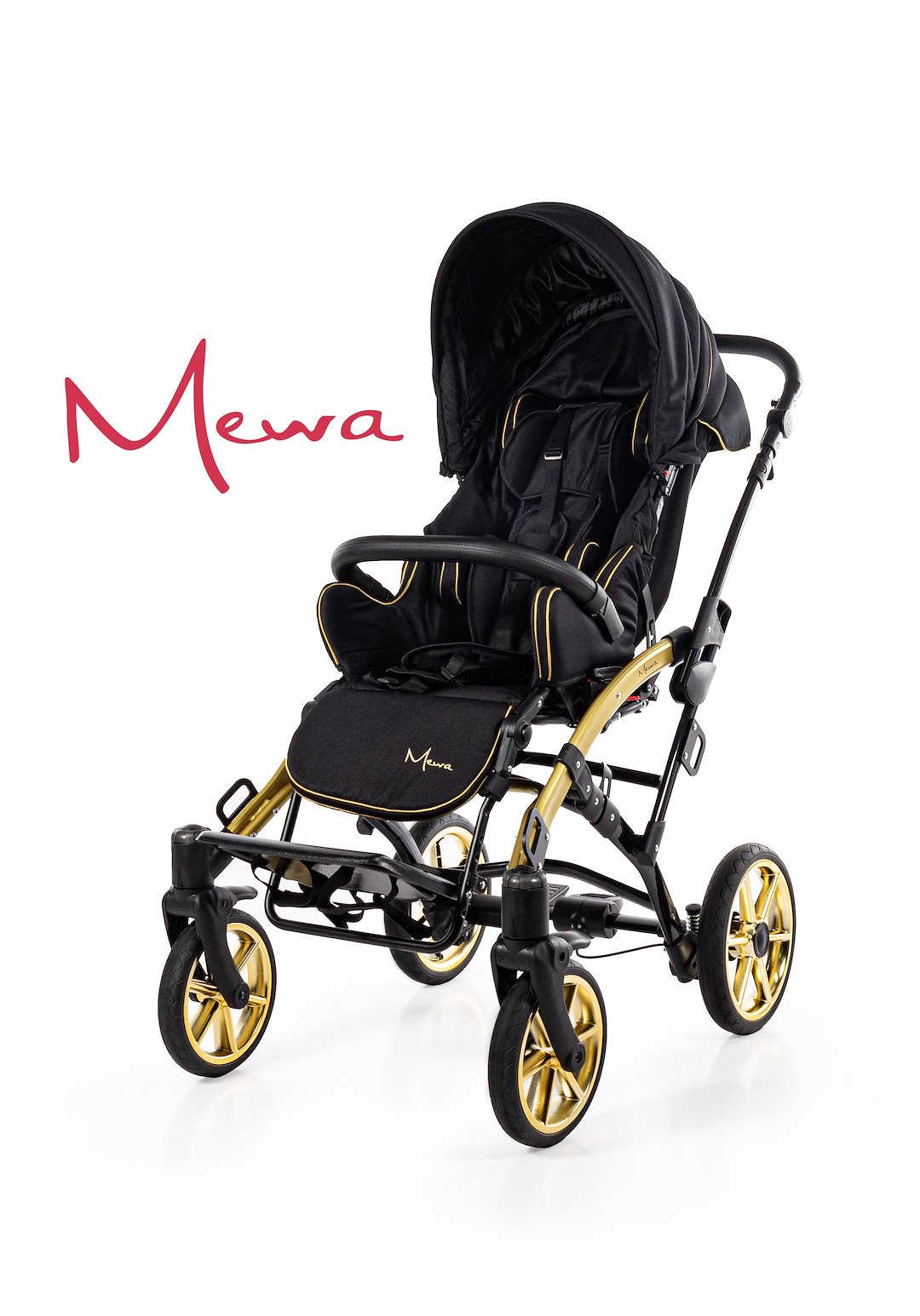 Mewa stroller (black-gold)