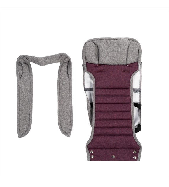 Backrest upholstery (Grizzly/burgund)