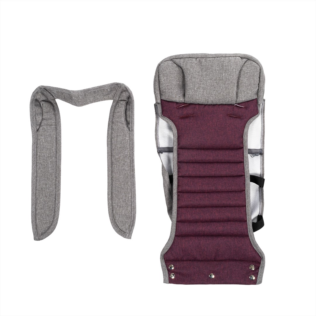 Backrest upholstery (Grizzly/burgund)