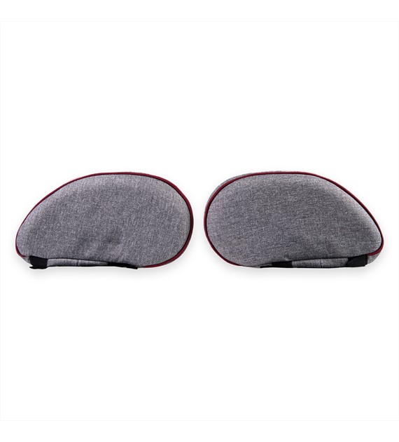 Pelvis pads upholstery - 2 pcs (Grizzly/burgund)