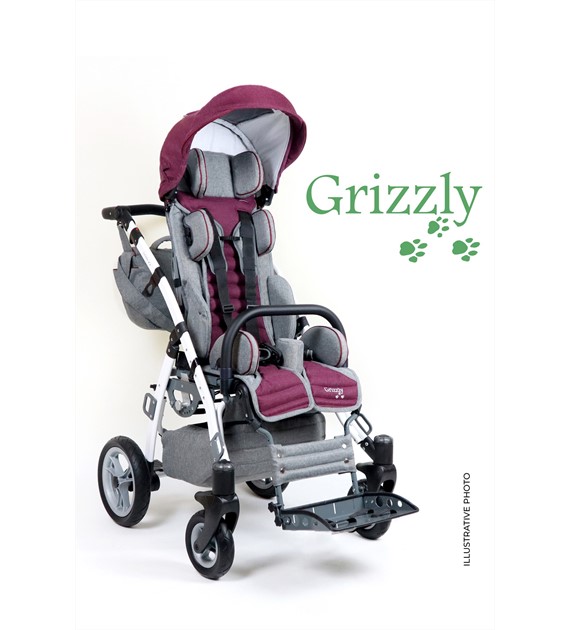 Grizzly stroller (burgundy)