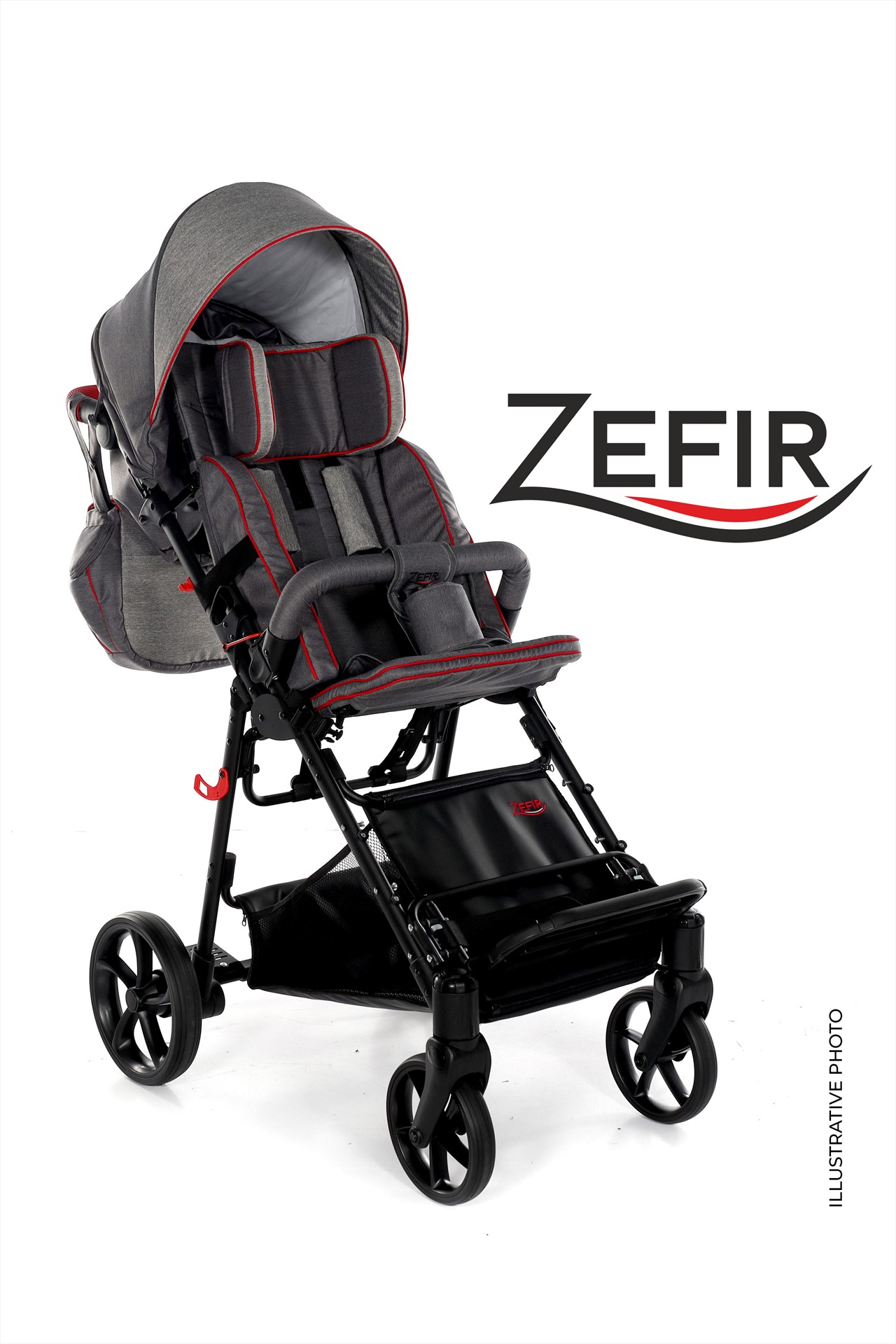 Zefir stroller black (SLIM wheels)