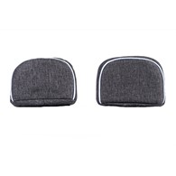 Headrest upholstery - 2 pcs. (Grizzly/blue)