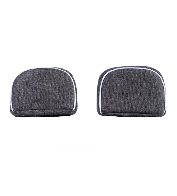 Headrest upholstery - 2 pcs. (Grizzly/blue)